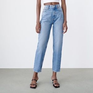 Zara Blue Mom Jeans